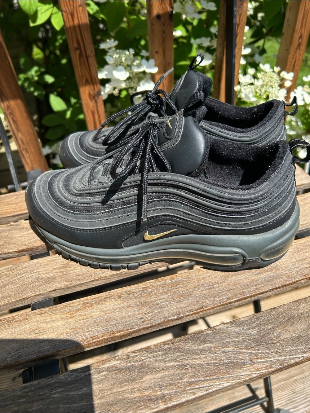 Nike Air Max 97 Black with Gold Swoosh